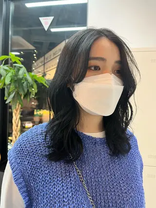 セミロング カラー タカノ ノゾミのヘアスタイル