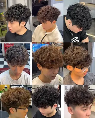 パーマ メンズ 今宫 ななのヘアスタイル