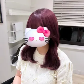 セミロング カラー Ririka/銀座/ Euphoria♥️のヘアスタイル