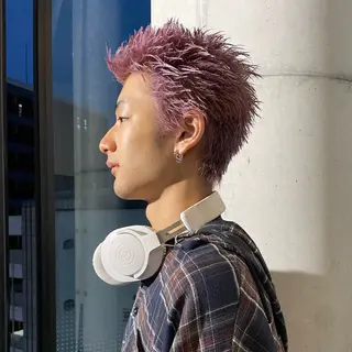 ショート カラー メンズ ⚾️横浜メンズカット 阿部龍馬🍺🍔のヘアスタイル