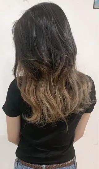 セミロング カラー 京都大人女性ショート 徒歩1分/秋山のヘアスタイル