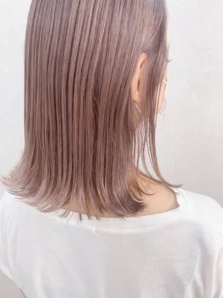 ミディアム カラー 髪質改善 ヒデのヘアスタイル