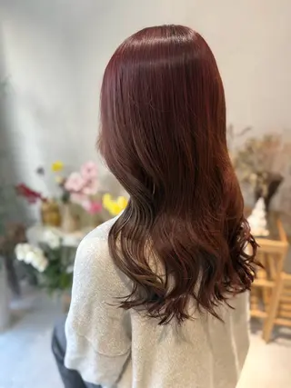 ロング カラー 🎀花屋併設サロン 荘司まゆり🎀‪‪のヘアスタイル