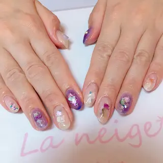 ネイル La neige* yuki 🥯🍑のネイルデザイン