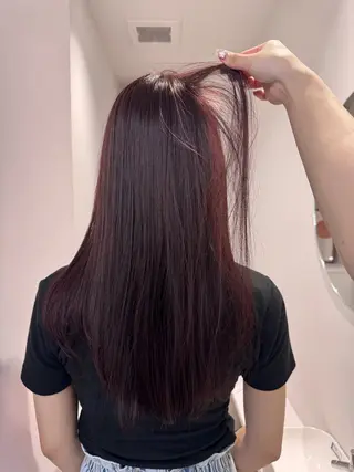 ロング 透明感カラー🫧⌇ 青🫐🩵のヘアスタイル