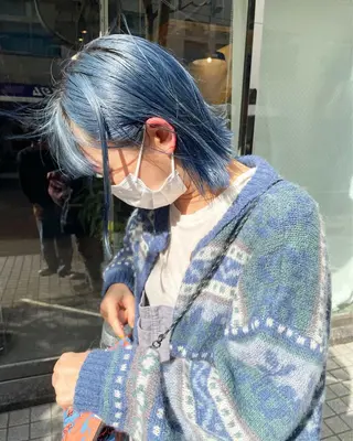 ミディアム カラー ハイトーン/レイヤー /ウルフ⭐️永田⭐️のヘアスタイル