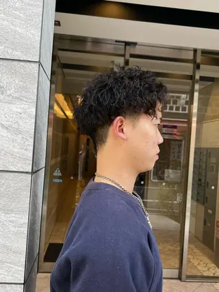 ショート パーマ メンズ 高階 晃一 /レイヤーカットのヘアスタイル