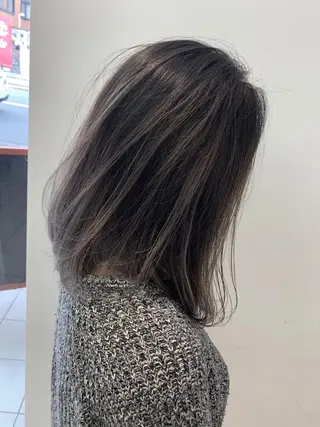 ミディアム カラー ヘアアレンジ 竹井 寛喜のヘアスタイル