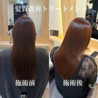 ロング attrait南堀江所属・KAISEI髪質改善 /縮毛矯正のヘアスタイル