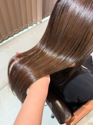 セミロング 🍊髪質改善🍊縮毛 矯正🍊濱野紗奈🍊のヘアスタイル