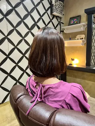 ミディアム 上坪 あずさのヘアスタイル