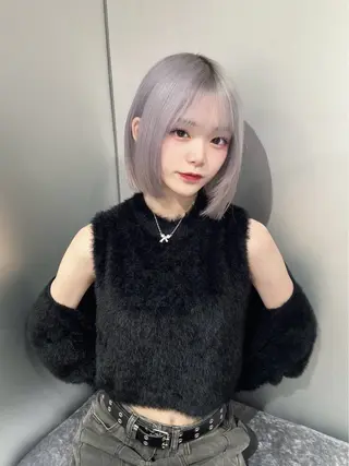 ミディアム カラー ヘアアレンジ 💎韓国レイヤー ×エクステゆうま💎のヘアスタイル