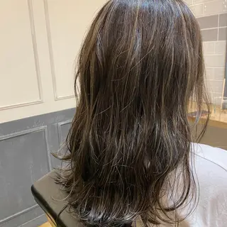 ロング カラー 艶カラー/韓国顔周り 🎀mamiのヘアスタイル