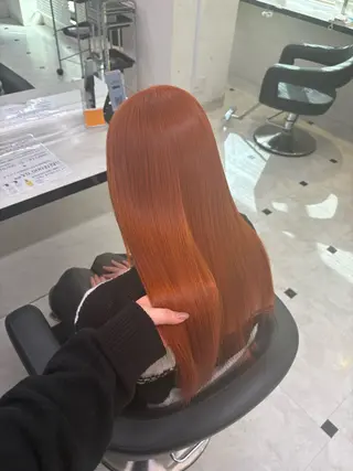 ロング カラー 透明感ベージュカラー 🪞上野🪞AIのヘアスタイル