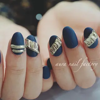 ショート カラー ネイル 赤羽　アウラ ネイルファクトリーのネイルデザイン