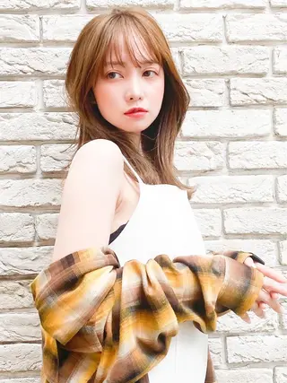 ロング カラー MUSASHI ブリーチカラー◎のヘアスタイル