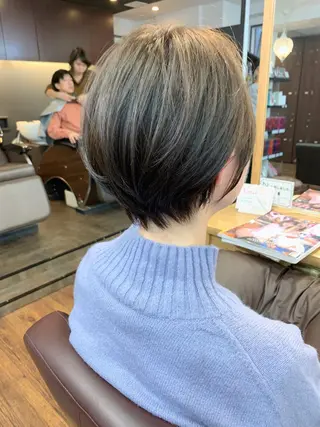 ショート 縮毛矯正/ショート/ レイヤー/畑中正敏のヘアスタイル
