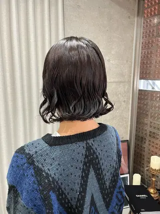 ショート パーマ ロングパーマ木村 ボブパーマのヘアスタイル