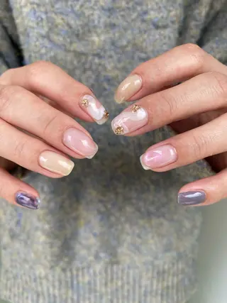 ネイル 草加ニュアンスネイル 🌚hersのネイルデザイン