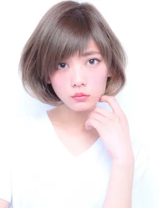 ショート カラー モテ髪透明感❤️ デイズヘアカラーのヘアスタイル