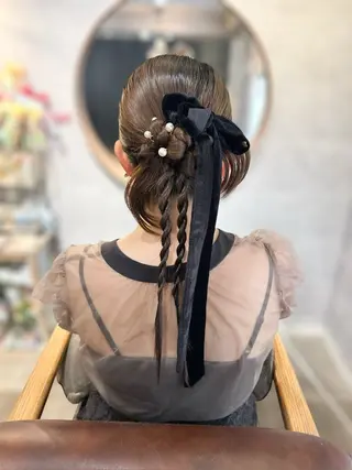 セミロング ヘアアレンジ ヘアセット┊お呼ばれ ┊お出かけ┊wadaのヘアスタイル