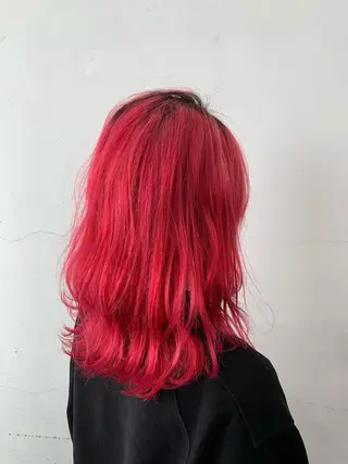 セミロング カラー ヘアアレンジ THE./ブリーチ 透感カラー/髪質改善のヘアスタイル