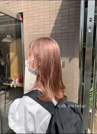 ロング メンズバレイヤージュ 斉藤春のヘアスタイル
