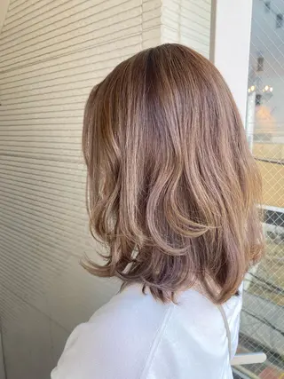 ミディアム カラー CIEN white所属・パーマモデル募集中 渥美翔人のヘアスタイル