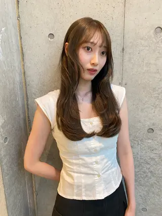 ロング カラー レイヤー/柔色 カラー/SAkiのヘアスタイル