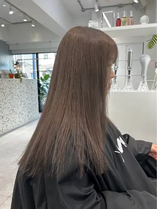 ロング カラー 表参道/ハイライト バレイヤージュのヘアスタイル