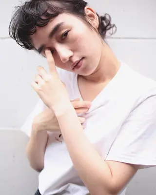 ミディアム パーマ 下北沢 soiのヘアスタイル