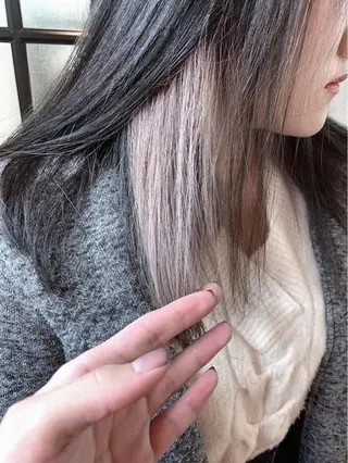 ミディアム カラー SAKURA 原宿所属・なかの たくみのヘアスタイル