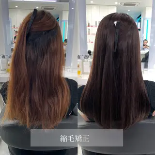 セミロング カラー パーマ ヘアアレンジ Ella所属・nana【艶髪】/ レイヤー/縮毛矯正のヘアスタイル