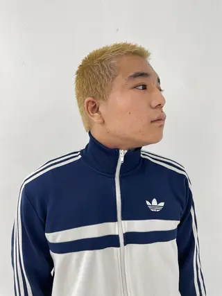 カラー メンズ スパイキーパーマ 柏NO1 藤本葉のヘアスタイル