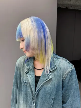 ミディアム カラー デザインカラー /rioのヘアスタイル