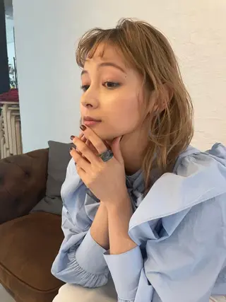 セミロング 午後🉐限定割🥇 似合わせ×髪質改善のヘアスタイル