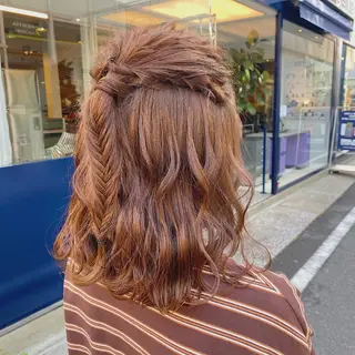 セミロング カラー パーマ ヘアアレンジ メンズ 🍀髪質改善 ケアカラーrootsのヘアスタイル