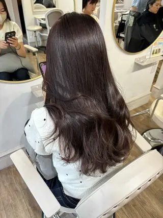 ロング カラー Risa🐈‍⬛/ グレージュ/透明感のヘアスタイル