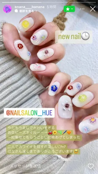 ネイル nailsalon　hue所属・小山 羽奈のネイルデザイン