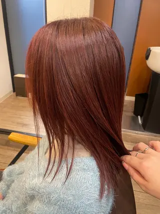 セミロング カラー nalu新宿所属・🦋春山 さとみ🦋のヘアスタイル