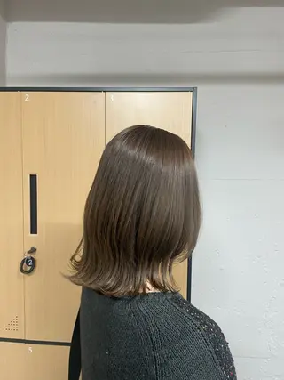 ミディアム tokute 中野真咲🐺のヘアスタイル