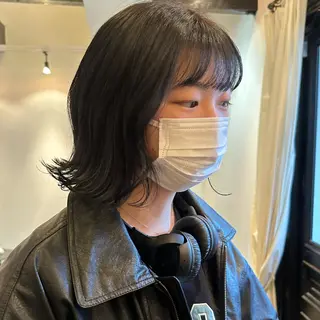 ミディアム カラー ヘアアレンジ REAL 心斎橋所属・ブリーチ/ベージュ /デザイン/ナツミのヘアスタイル