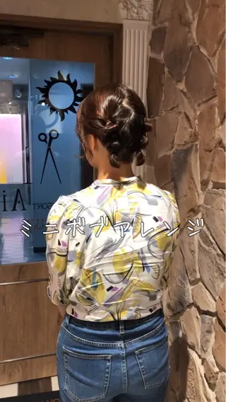 ショート ヘアアレンジ 【ディレクター 🧸🤍田澤 唯那】のヘアスタイル