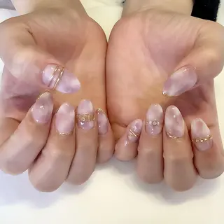 ネイル 💎🐰 saki. m 🐰💎のネイルデザイン