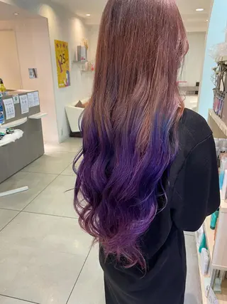 ロング カラー 松佐 ゆかりのヘアスタイル