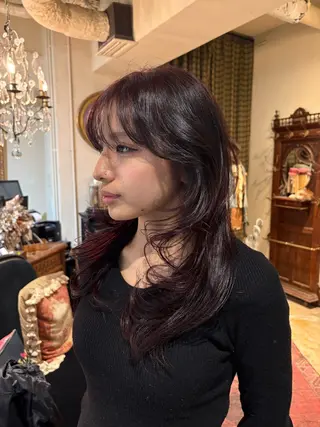 ミディアム なじませエクステ🍒 Haruka💝のヘアスタイル