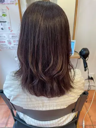 ミディアム カラー 美髪ストレート/ メンズヘア/中田海斗のヘアスタイル