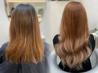 ロング カラー 新宿/韓国ヘア 中明度カラー/かやのヘアスタイル