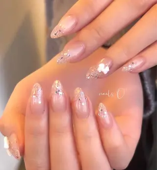 ネイル 大人可愛いネイル🎗 Hinaのネイルデザイン