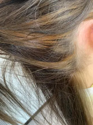 ロング カラー ufufu所属・境 菜摘のヘアスタイル